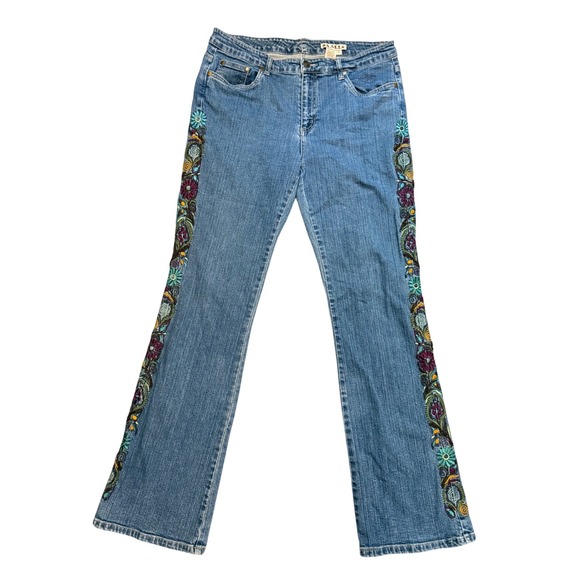 A.M.I. Denim - A.M.I. "Y2K Vintage Embroidered Flare Jeans